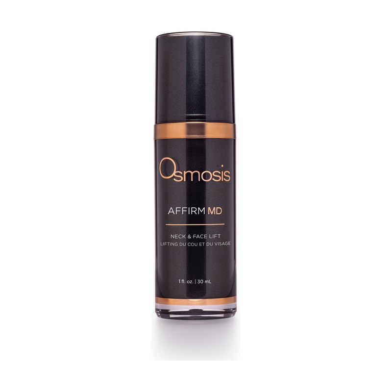Osmosis Affirm MD Neck & Face Lift 30 mL, copper-brown box with white brushstroke ring, front