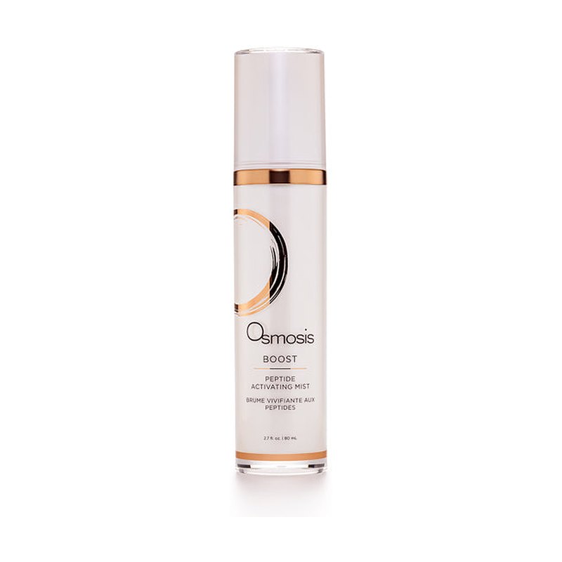 Osmosis Boost Peptide Activating Mist 80 mL, white box with copper brushstroke ring, front