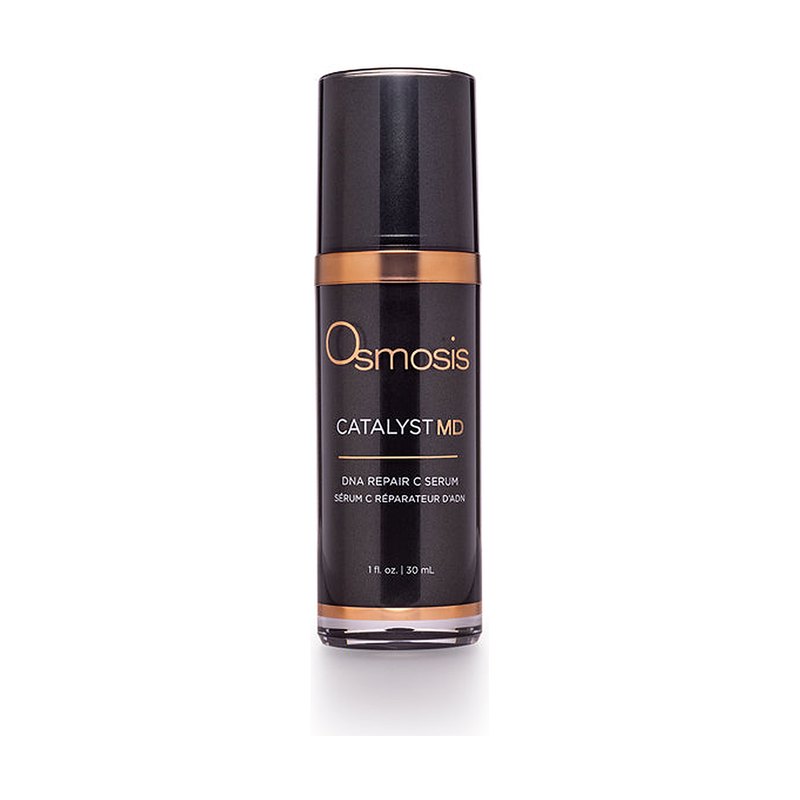 Osmosis Catalyst MD 30 mL vitamin C serum, copper-brown box with white brushstroke ring, front
